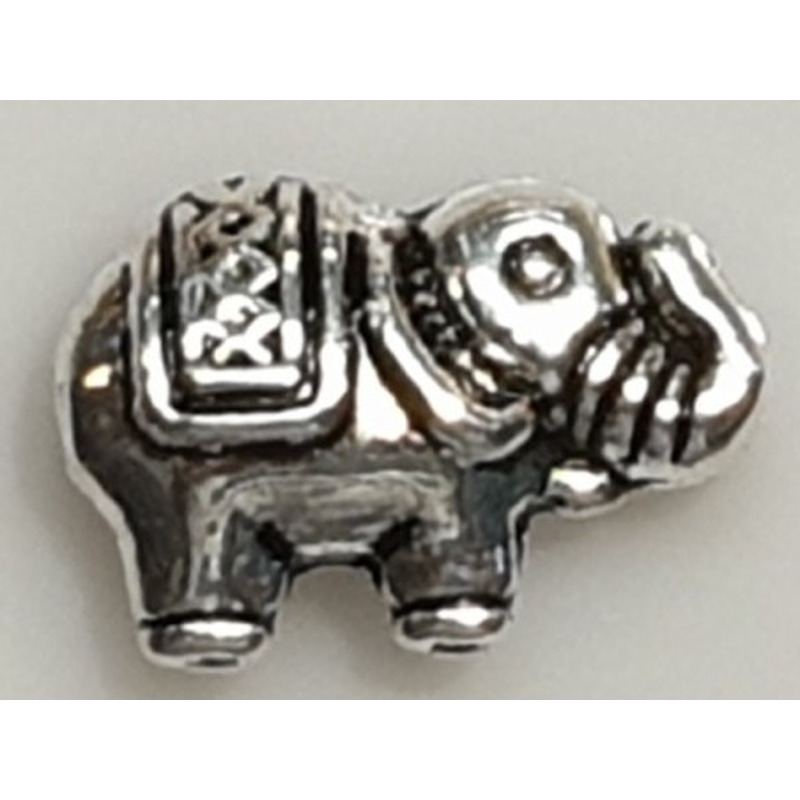 Zwischenteil Elefant, Metall Antik