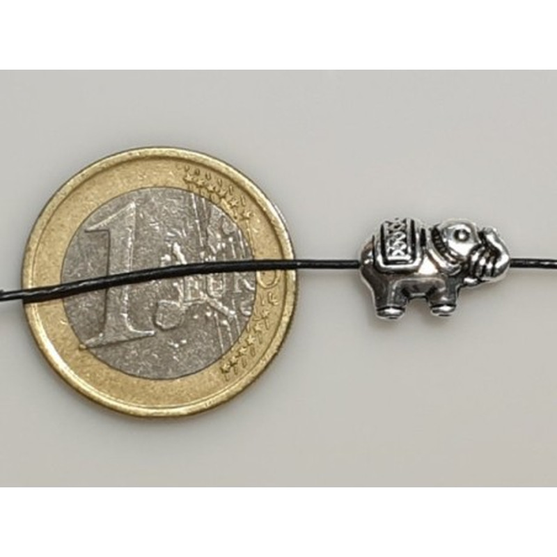 Zwischenteil Elefant, Metall Antik