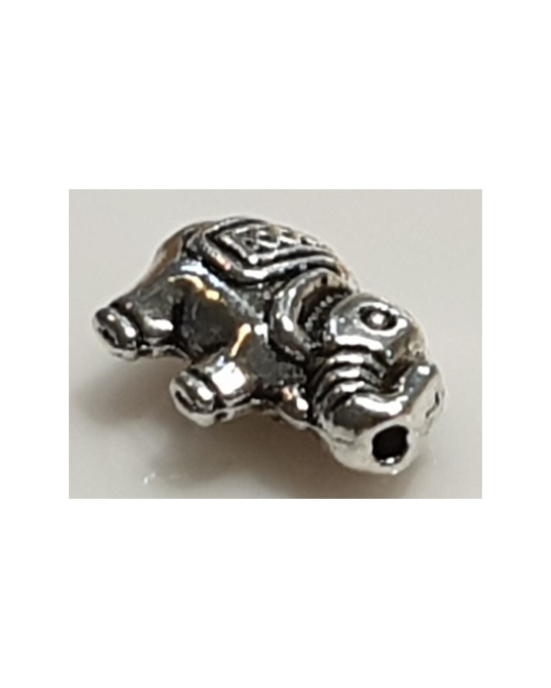 Zwischenteil Elefant, Metall Antik