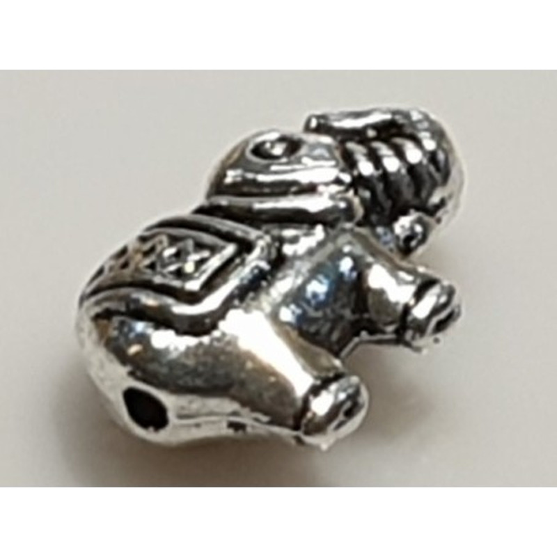 Zwischenteil Elefant, Metall Antik