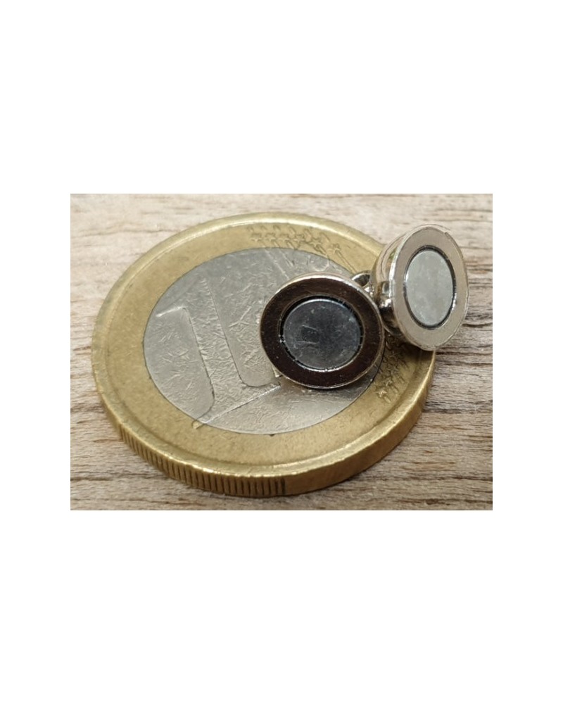 Magnetschliesse 8mm silberfarben., geklebt