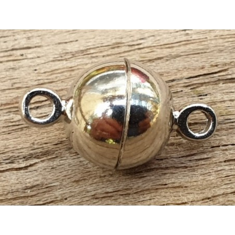 Magnetschliesse 8mm silberfarben., geklebt