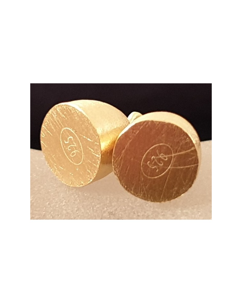 Magnetschliesse 10x23mm, 925 Silber vergoldet satiniert, geschlossen