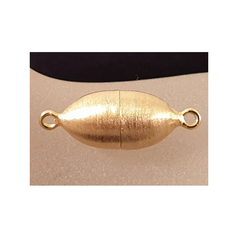 Magnetschliesse 8x22mm, 925 Silber vergoldet satiniert, geschlossen