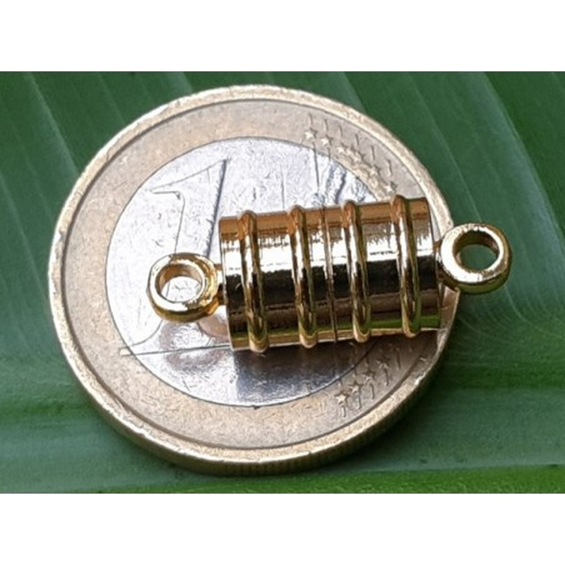 Magnetschliesse 8x20mm goldfarben, geklebt