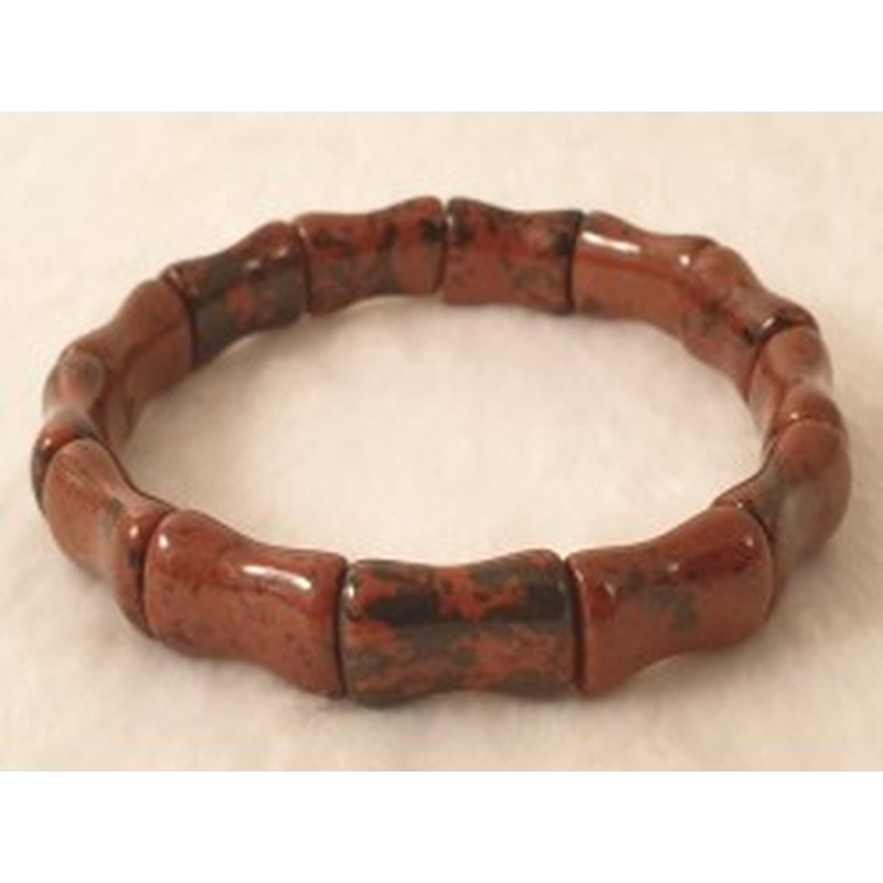 Mahagoniobsidian Armband 12mm