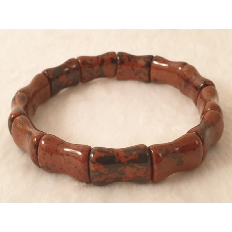 Mahagoniobsidian Armband 12mm