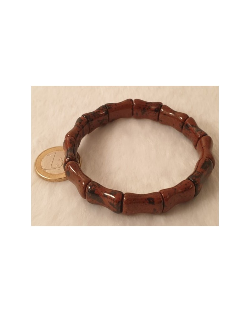 Mahagoniobsidian Armband 12mm