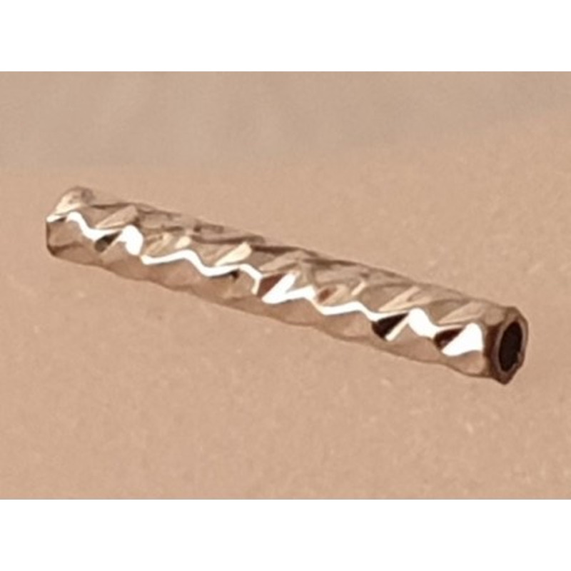 Zwischenteil 1.5x10mm, Messing rhodiumfarben