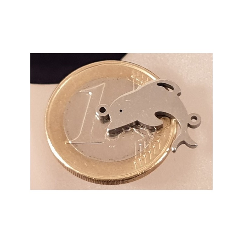 Zwischenteil-Link, Delphin 18mm, Edelstahl