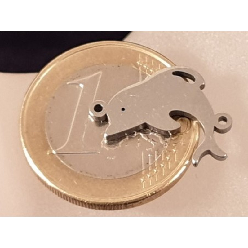 Zwischenteil-Link, Delphin 18mm, Edelstahl