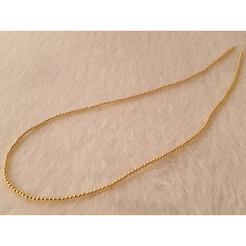 Blutsteinkette Gold (Hämatit) 2mm