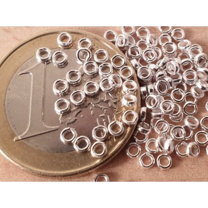 Quetschkalotte 1.2mm, 925 Silber, 20 Stk