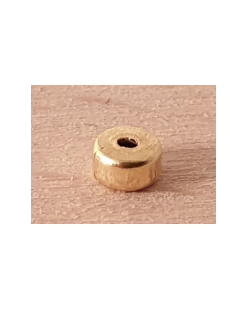 Zwischenteil, 3x2mm, 925 Silber vergoldet