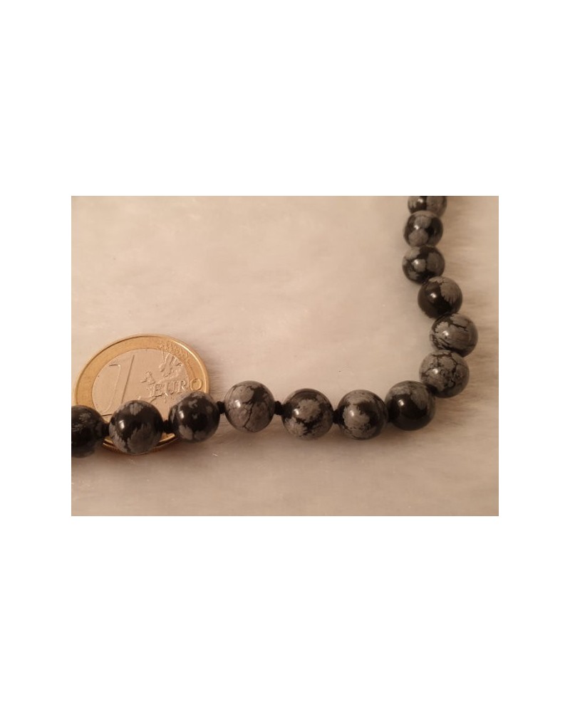 Schneeflockenobsidiankette 8/45