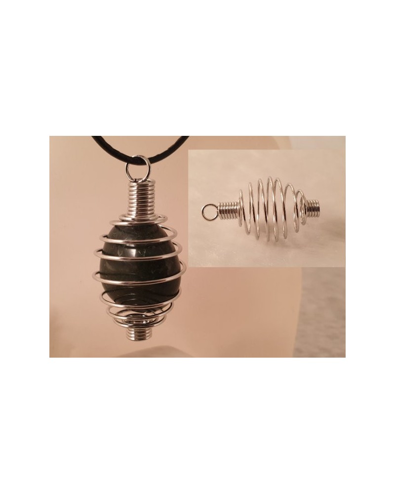 Spirale für Steine 19x34mm, Edelstahl