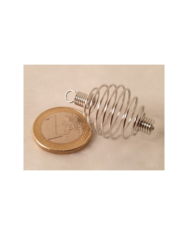 Spirale für Steine 19x34mm, Edelstahl