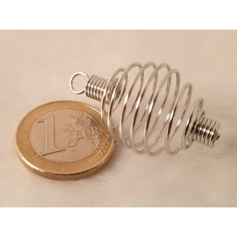 Spirale für Steine 19x34mm, Edelstahl