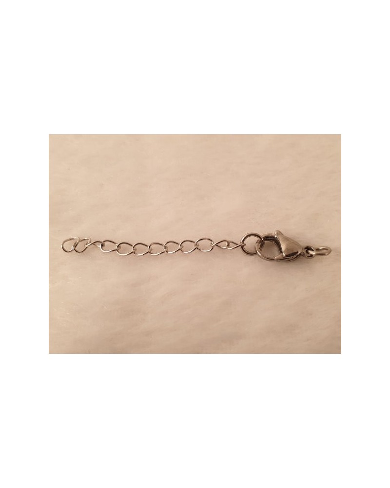 Karabiner 15mm Edelstahl mit Ketterl 65mm