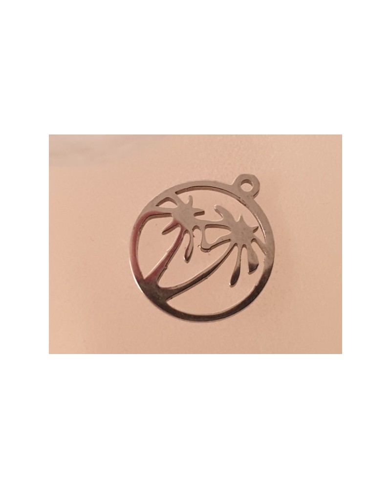 Charm Palme 16mm, Edelstahl