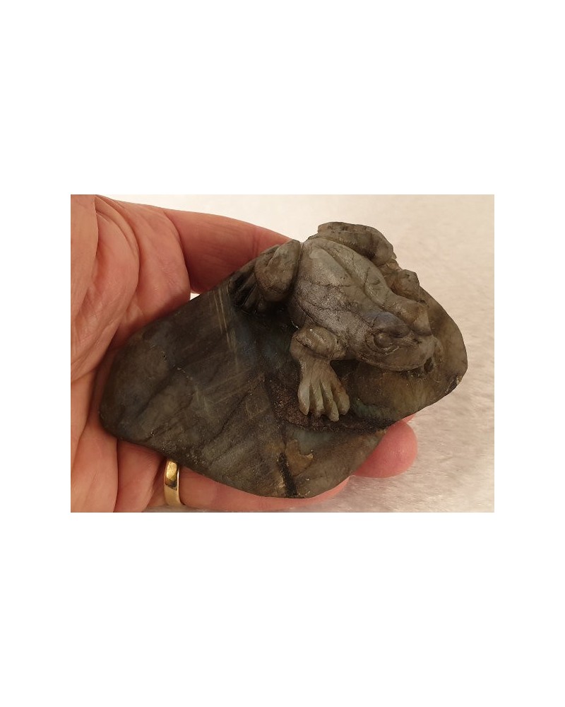 Labradorit Frosch 100mm