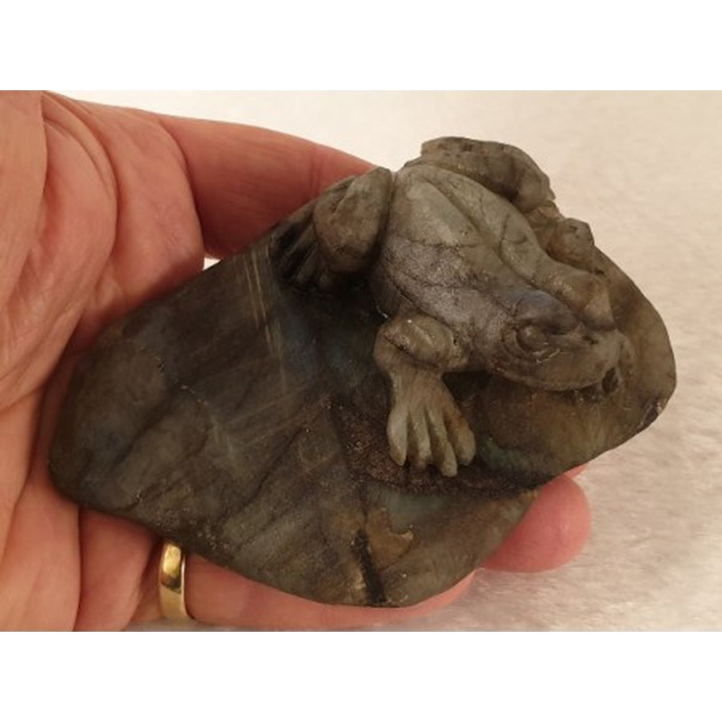 Labradorit Frosch 100mm