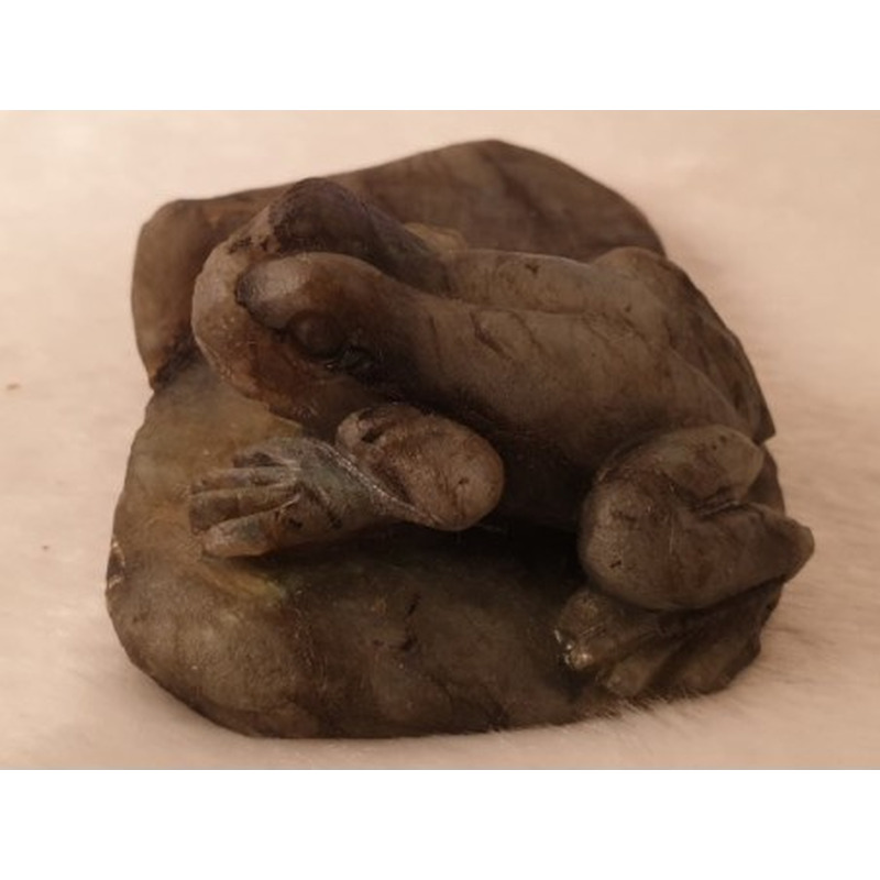 Labradorit Frosch 100mm