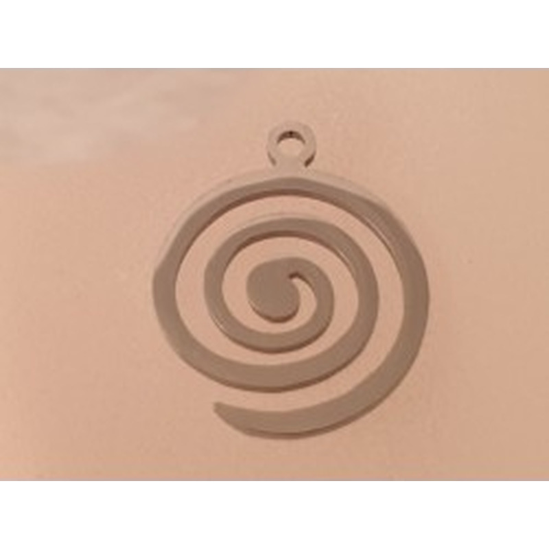 Charm Spirale 15mm, Edelstahl