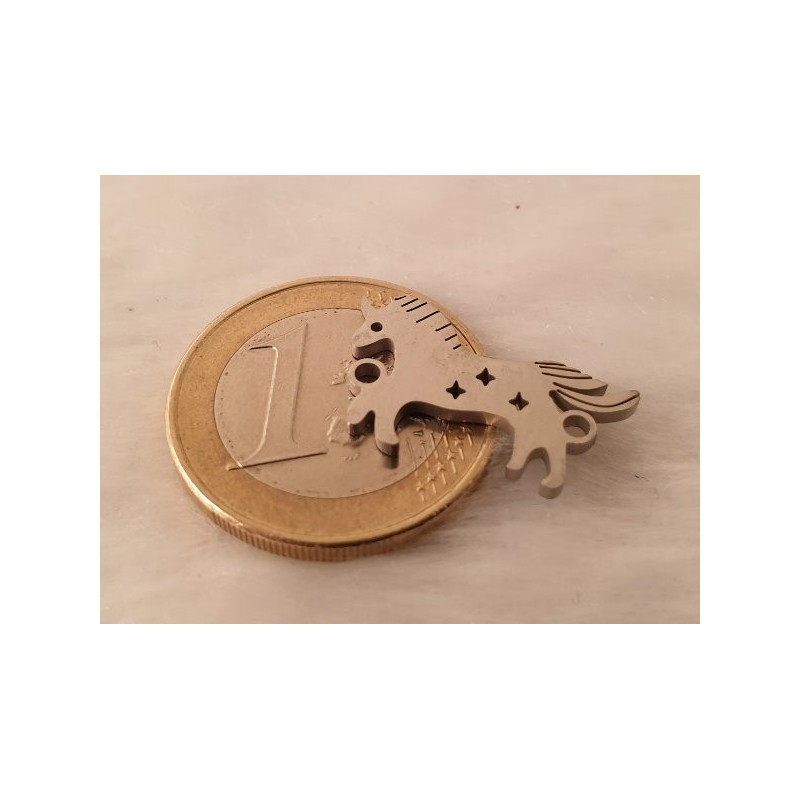 Zwischenteil-Link, Einhorn 20mm, Edelstahl