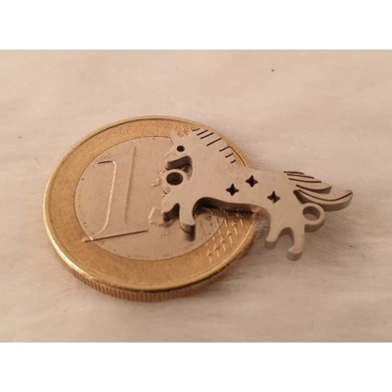 Zwischenteil-Link, Einhorn 20mm, Edelstahl