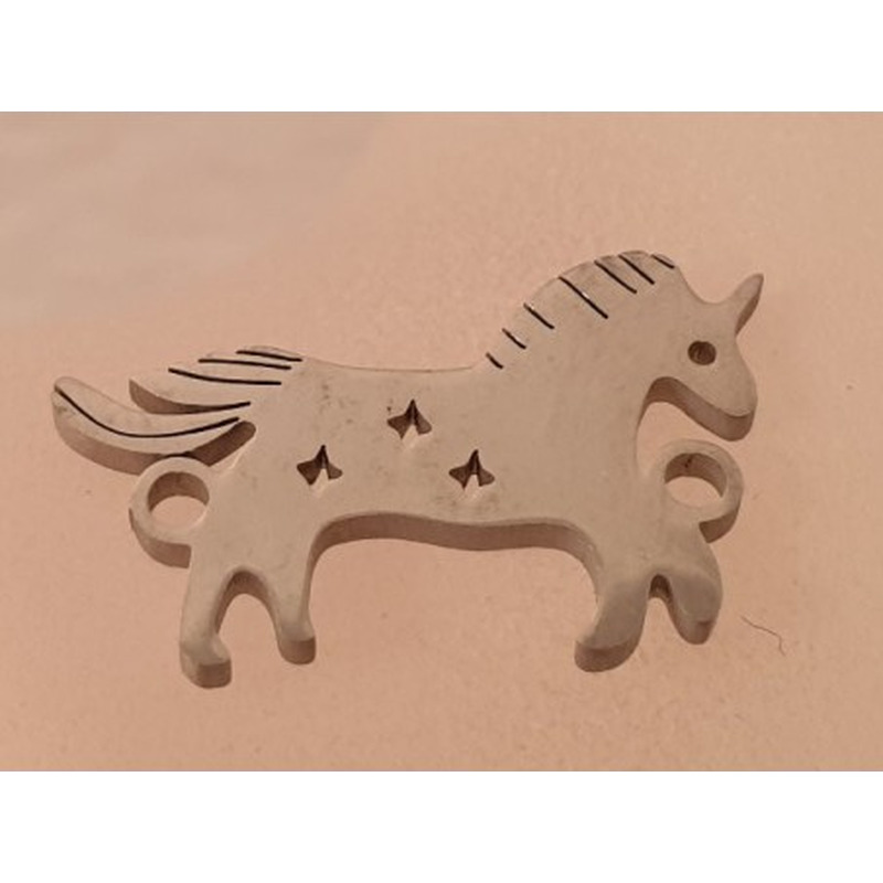 Zwischenteil-Link, Einhorn 20mm, Edelstahl