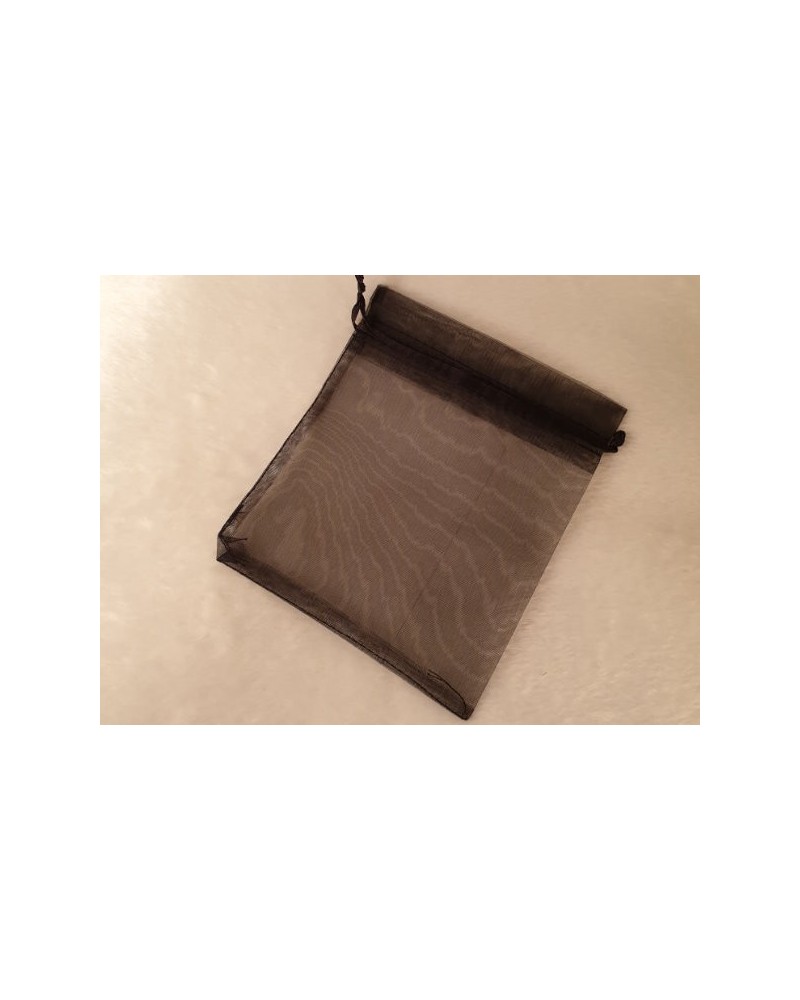 Schmuckbeutel Organza schwarz 16x13cm