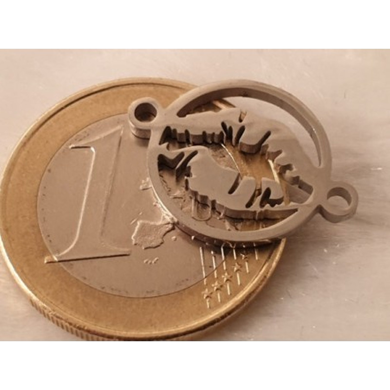 Zwischenteil-Link, Lippen 20mm, Edelstahl