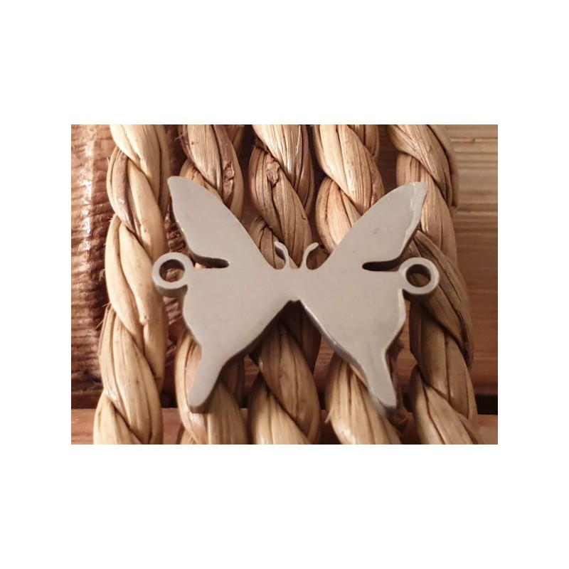 Zwischenteil-Link, Schmetterling 17mm, Edelstahl