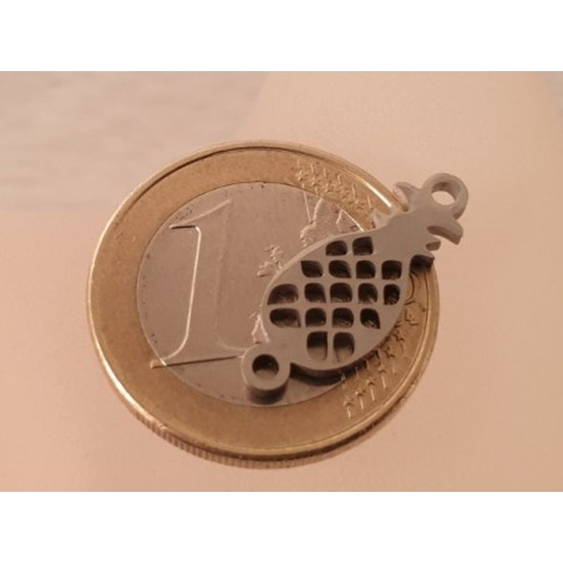 Zwischenteil-Link, Ananas 20mm, Edelstahl