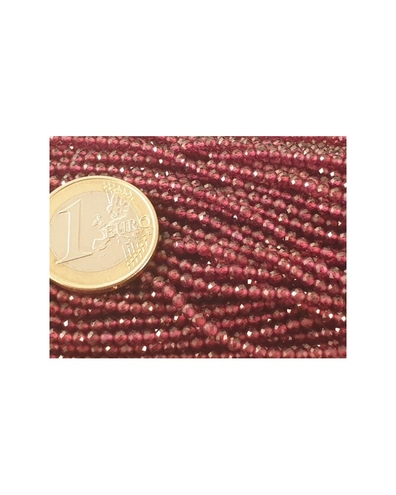 Granatkette facettiert 2mm