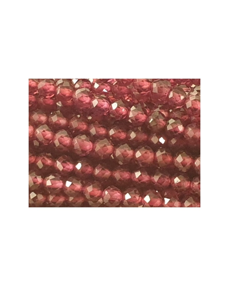 Granatkette facettiert 2mm