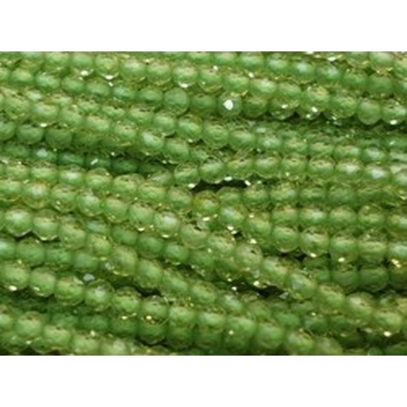Olivinkette (Peridot) facettiert 2mm