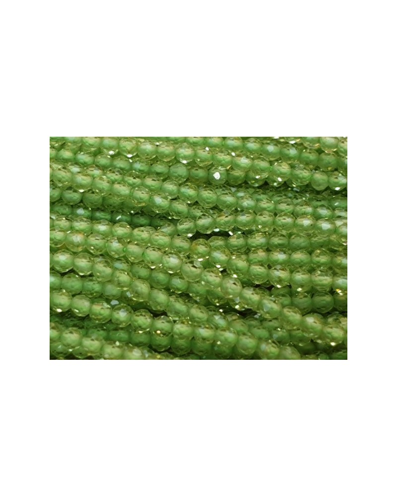 Olivinkette (Peridot) facettiert 2mm