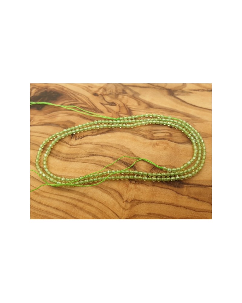 Olivinkette (Peridot) facettiert 2mm