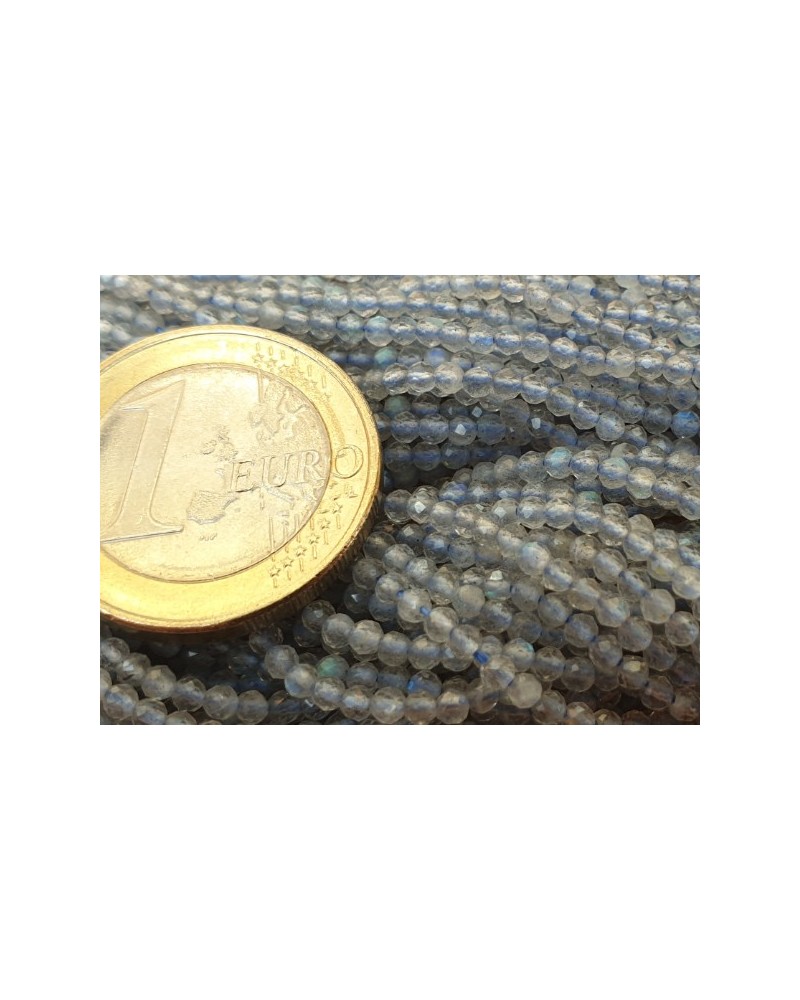 Labradoritkette facettiert 2mm