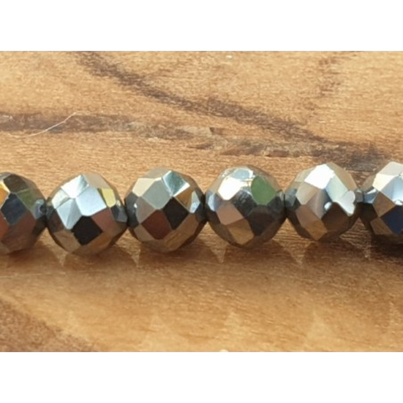 Siliciumkette  facettiert 3mm
