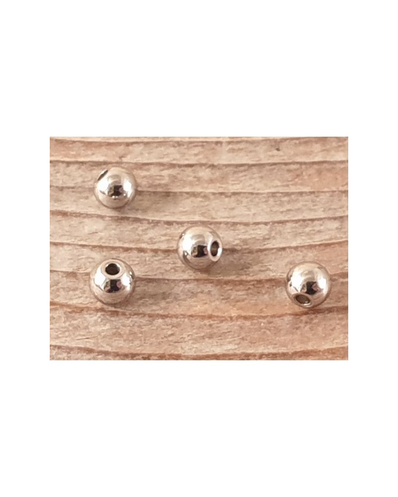 Zwischenteil, Kugel 4mm (50 Stk), Edelstahl