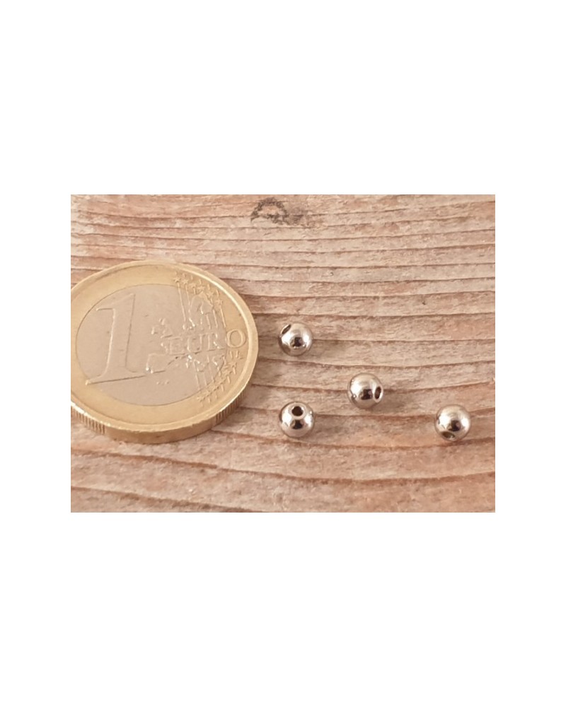 Zwischenteil, Kugel 4mm (50 Stk), Edelstahl
