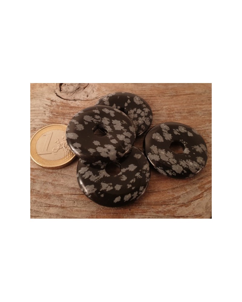Schneeflockenobsidiandonut 30mm