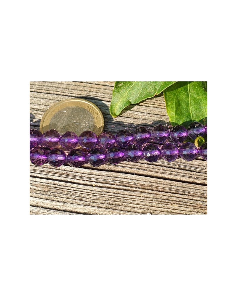 Amethystkette facettiert 6mm