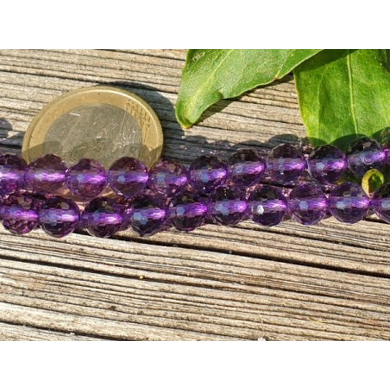 Amethystkette facettiert 6mm