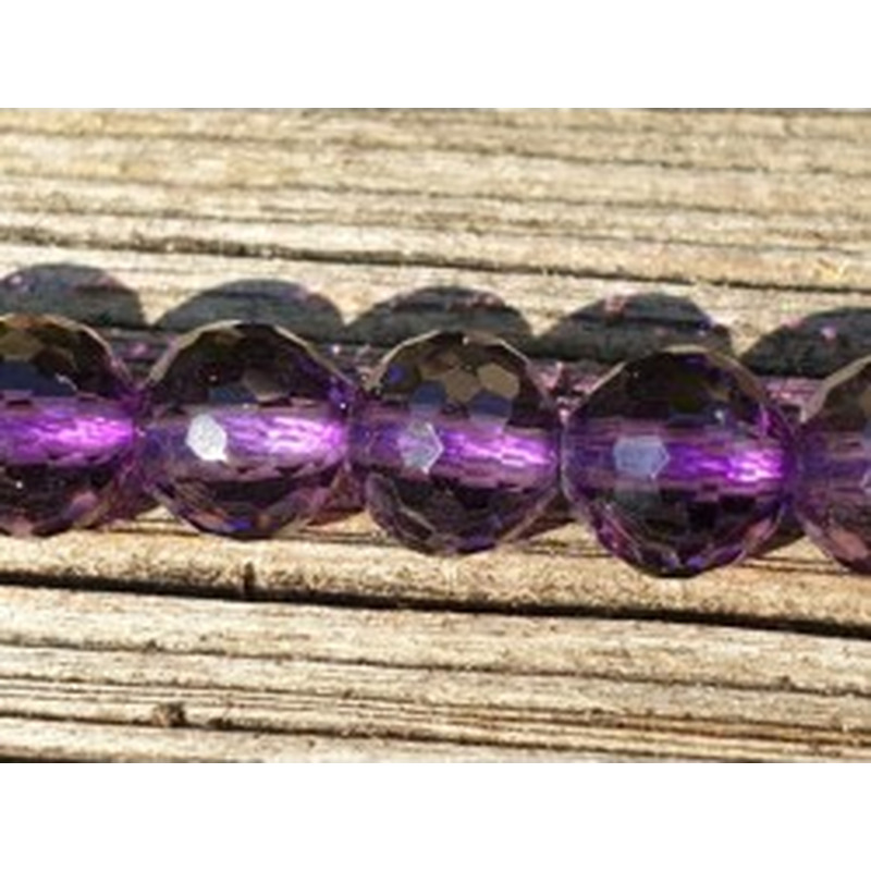 Amethystkette facettiert 6mm