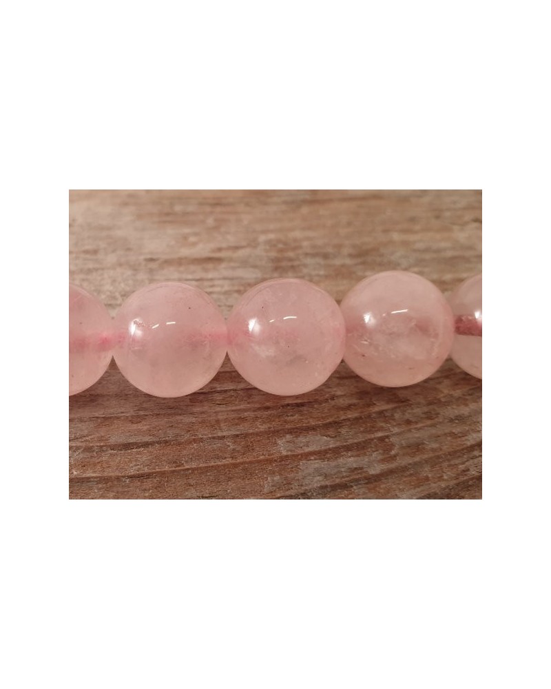 Rosenquarzkette 12mm