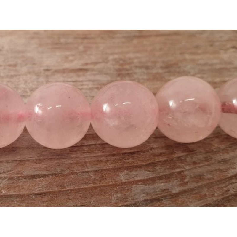 Rosenquarzkette 12mm
